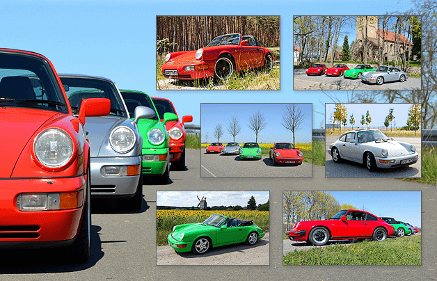 BOXERTOURS - Unsere Flotte besteht aktuell ausschließlich aus luftgekühlten Porsche 911 Carrera!